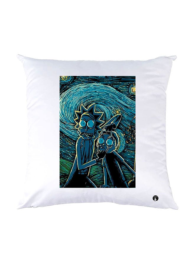 BP Printed Pillow White 30x30cm