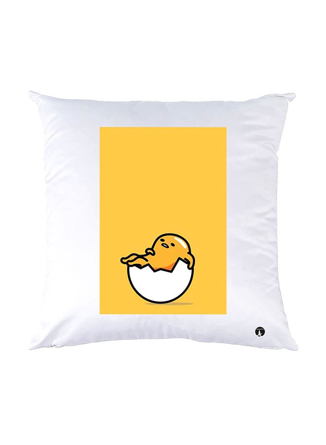 BP Printed Pillow White 30x30cm
