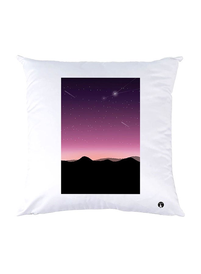 BP Printed Pillow White 30x30cm