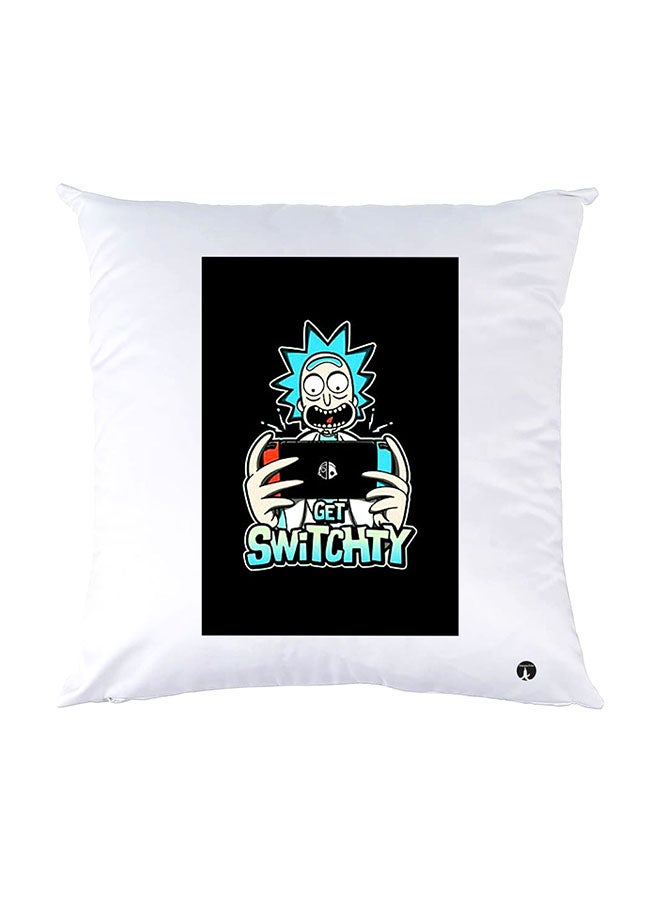 BP Printed Pillow White 30x30cm
