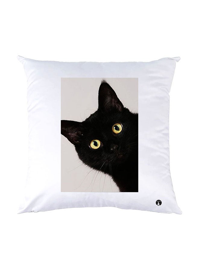 BP Printed Pillow White 30x30cm