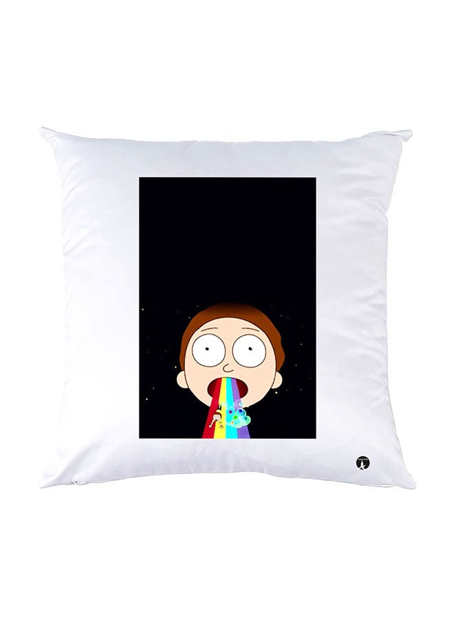 BP Printed Pillow White 30x30cm