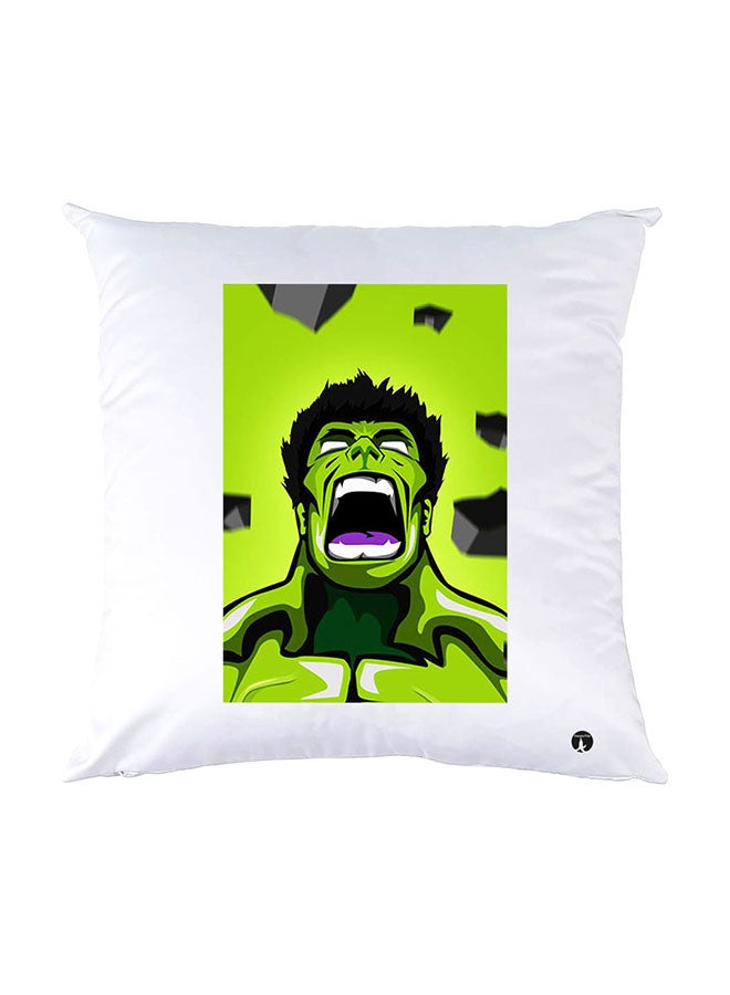 BP Printed Pillow White 30x30cm