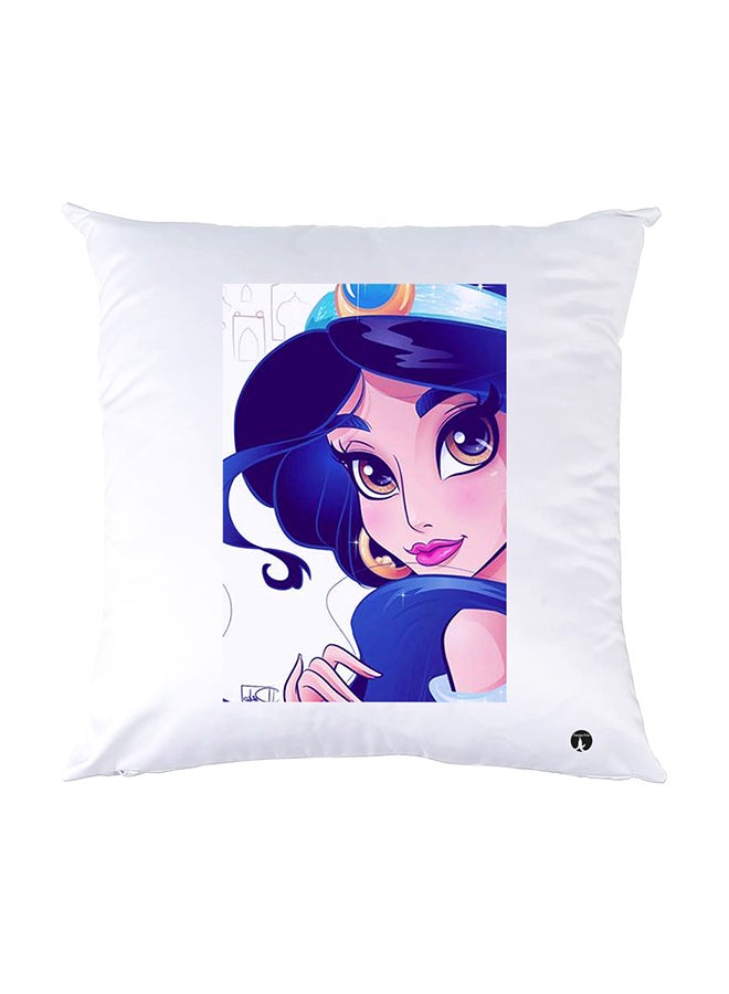 بي بي وسادة نوم مزينة بطبعات أبيض 30x30سم