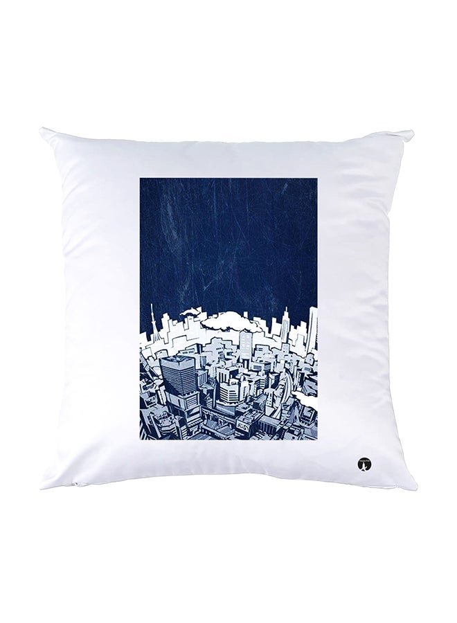 بي بي وسادة نوم مزينة بطبعات أبيض 30x30سم