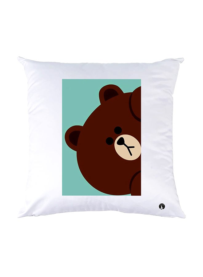 BP Printed Pillow White 30x30cm