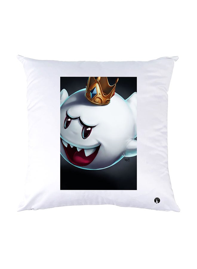 بي بي وسادة نوم مزينة بطبعات أبيض 30x30سم