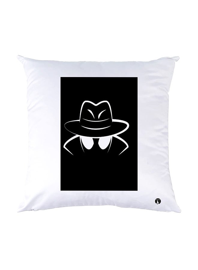 بي بي وسادة نوم مزينة بطبعات أبيض 30x30سم