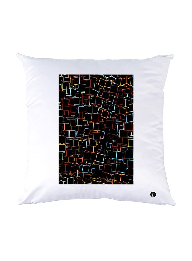 بي بي وسادة نوم مزينة بطبعات أبيض 30x30سم