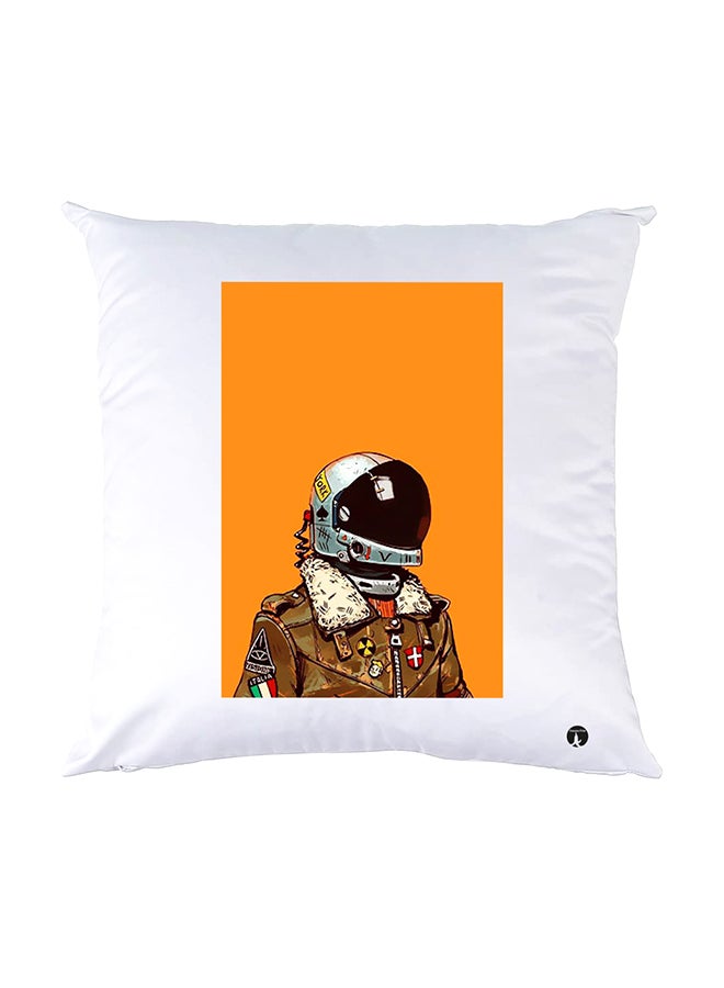 BP Printed Pillow White 30x30cm
