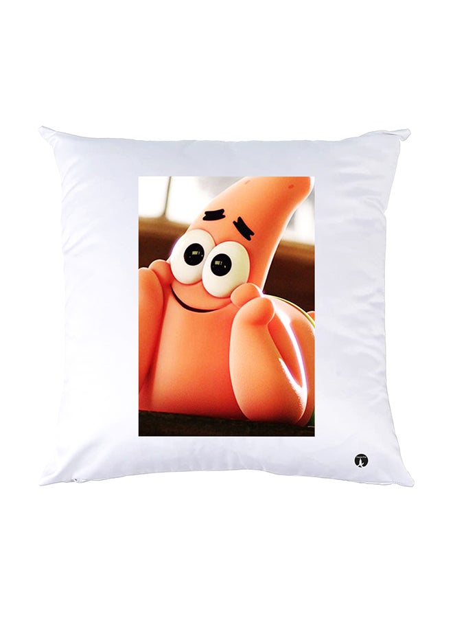 BP Printed Pillow White 30x30cm