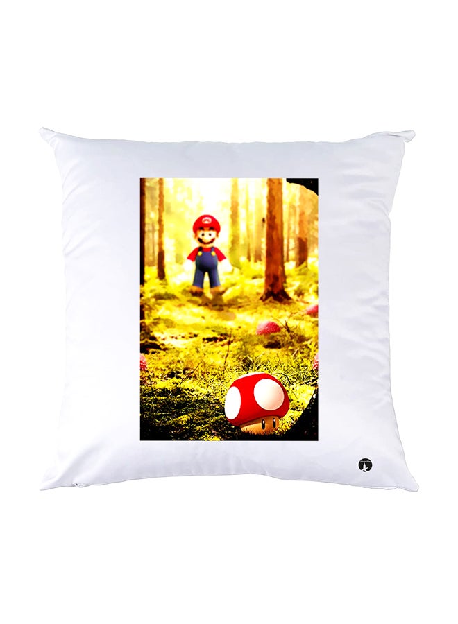 BP Printed Pillow White 30x30cm