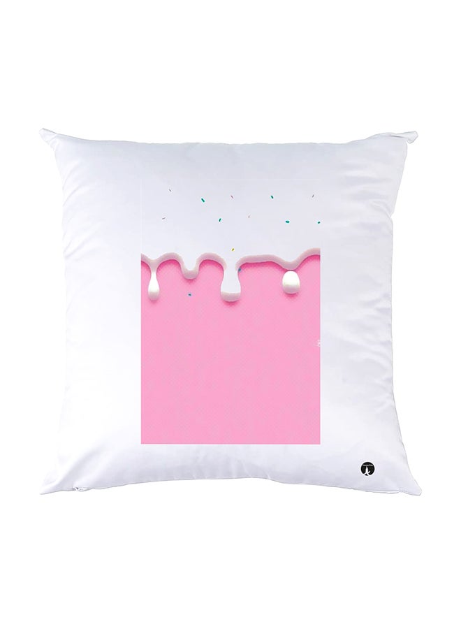 بي بي وسادة نوم مزينة بطبعات أبيض 30x30سم