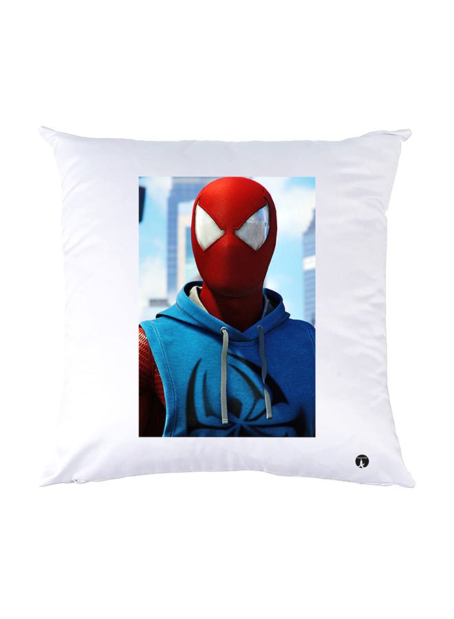 بي بي وسادة نوم مزينة بطبعات أبيض 30x30سم