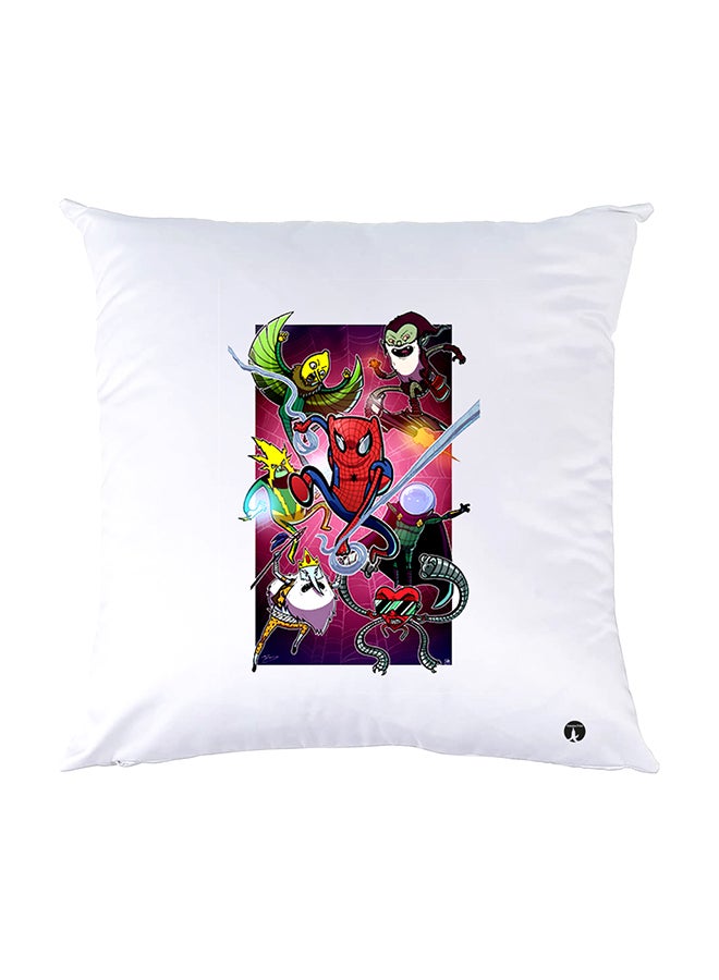 بي بي وسادة نوم مزينة بطبعات أبيض 30x30سم