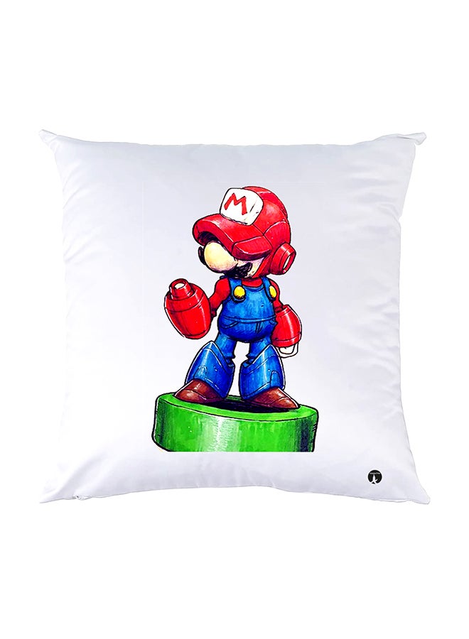 بي بي وسادة نوم مزينة بطبعات أبيض 30x30سم