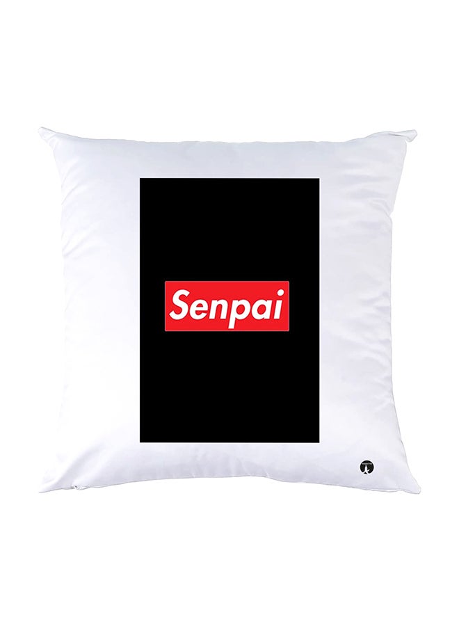 بي بي وسادة نوم مزينة بطبعات أبيض 30x30سم