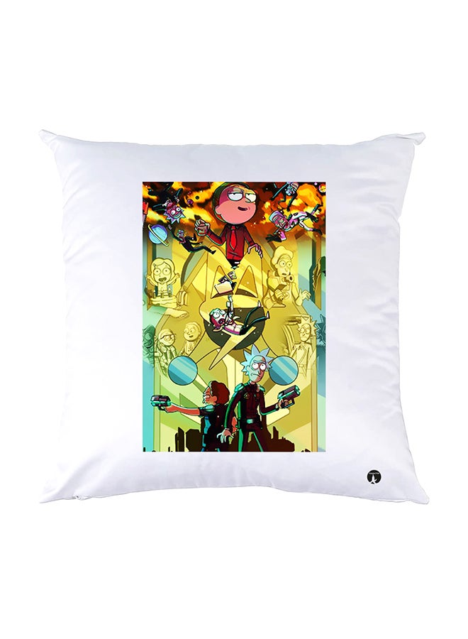 BP Printed Pillow White 30x30cm