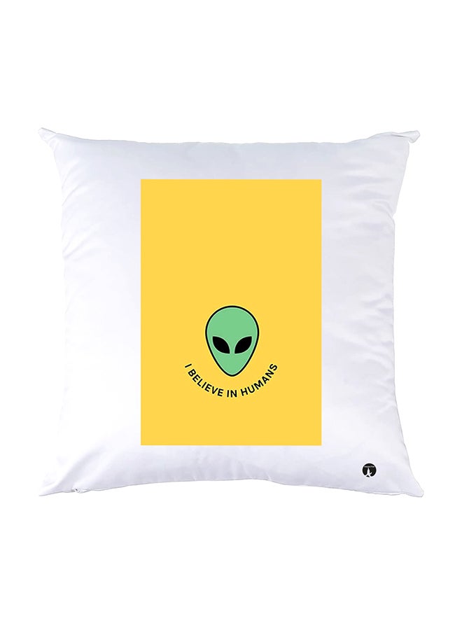 بي بي وسادة نوم مزينة بطبعات أبيض 30x30سم