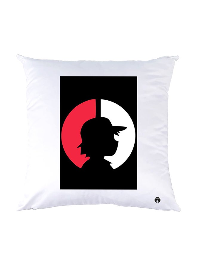 بي بي وسادة نوم مزينة بطبعات أبيض 30x30سم