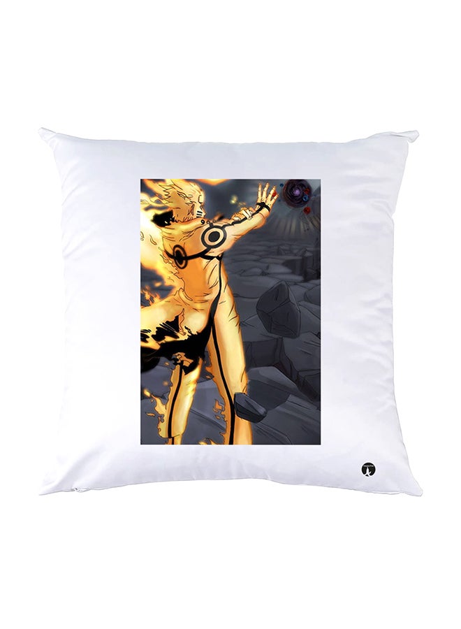 BP Printed Pillow White 30x30cm