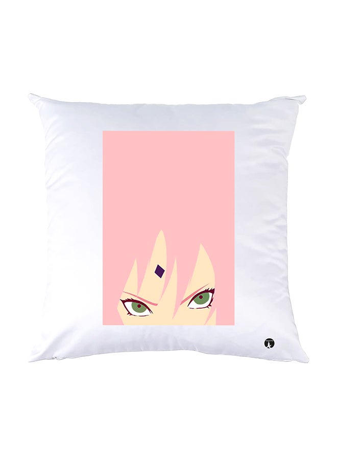 بي بي وسادة نوم مزينة بطبعات أبيض 30x30سم