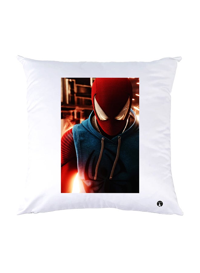 بي بي وسادة نوم مزينة بطبعات أبيض 30x30سم