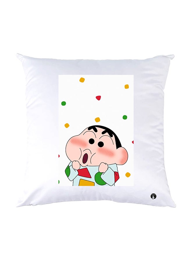 BP Printed Pillow White 30x30cm