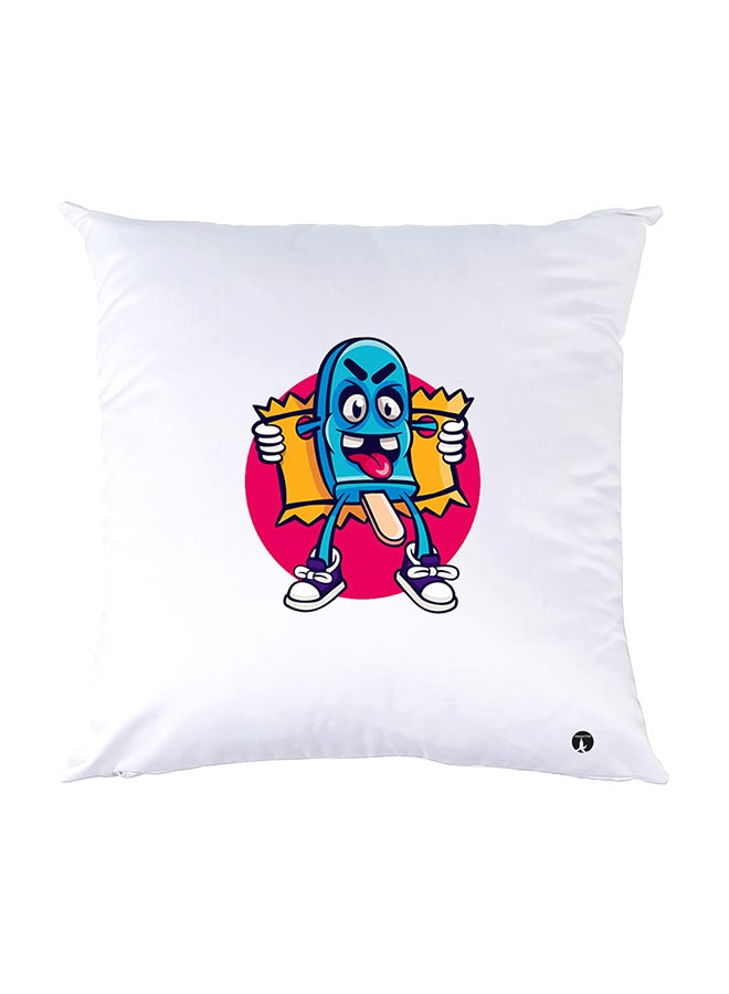 بي بي وسادة نوم مزينة بطبعات أبيض 30x30سم