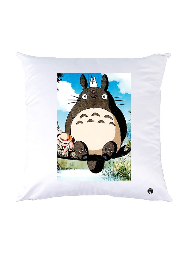 BP Printed Pillow White 30x30cm