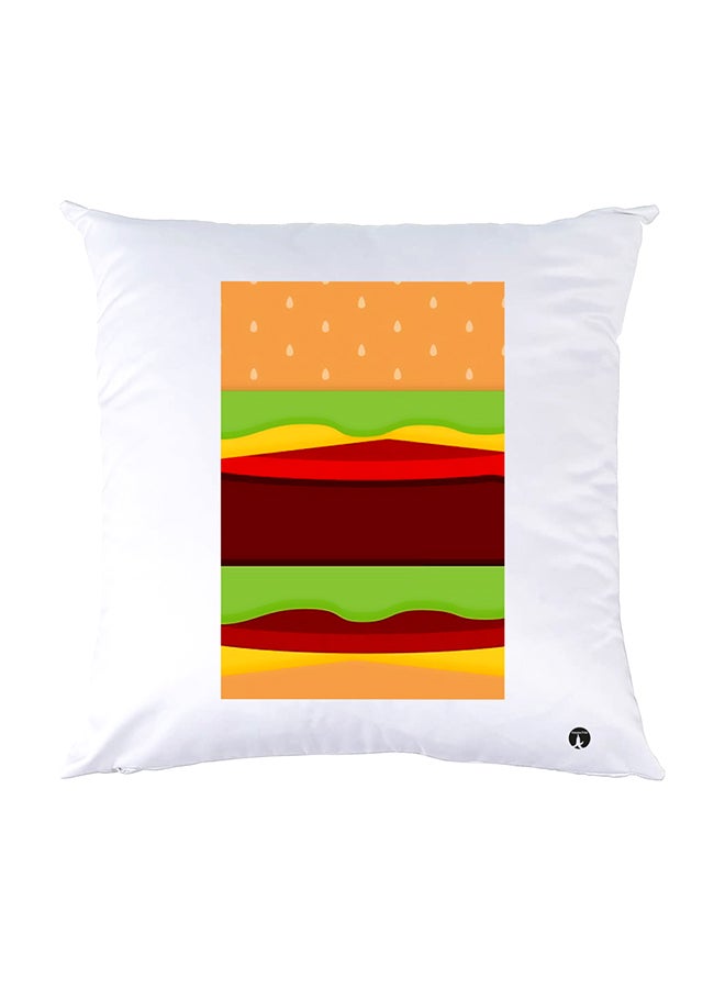 بي بي وسادة نوم مزينة بطبعات أبيض 30x30سم