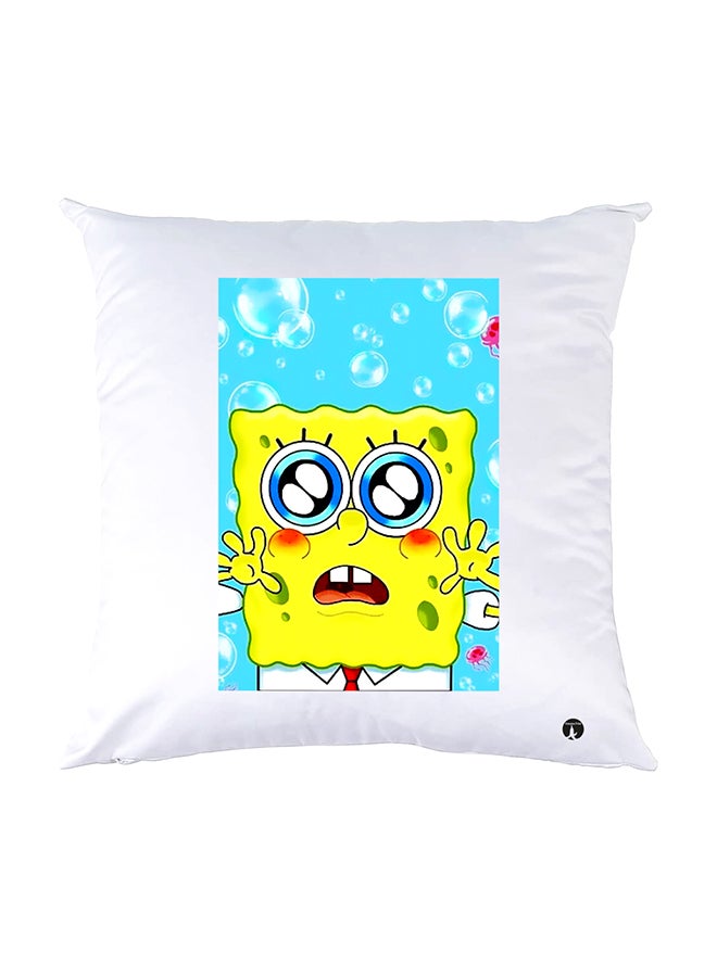 BP Printed Pillow White 30x30cm