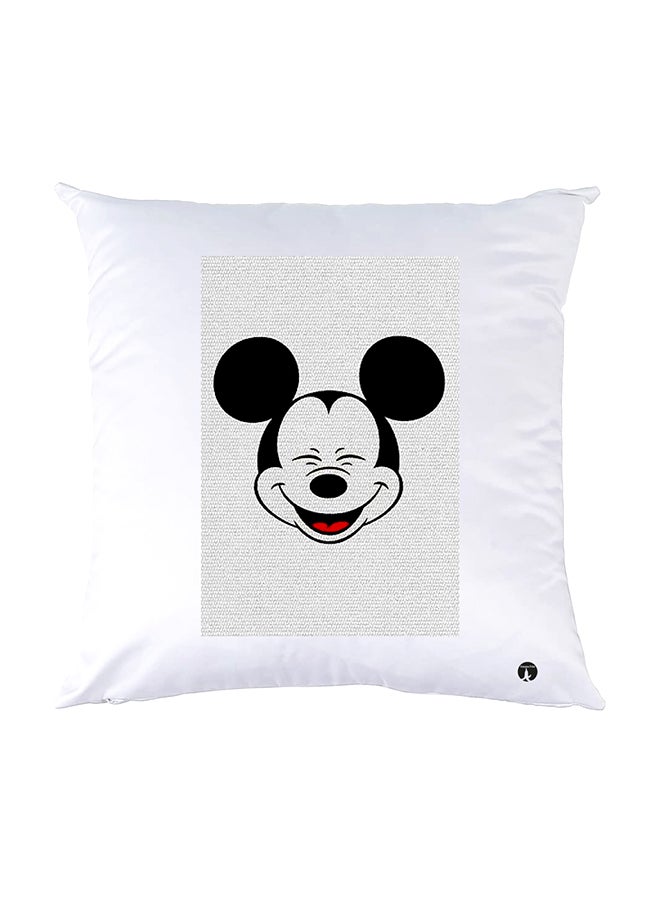 BP Printed Pillow White 30x30cm