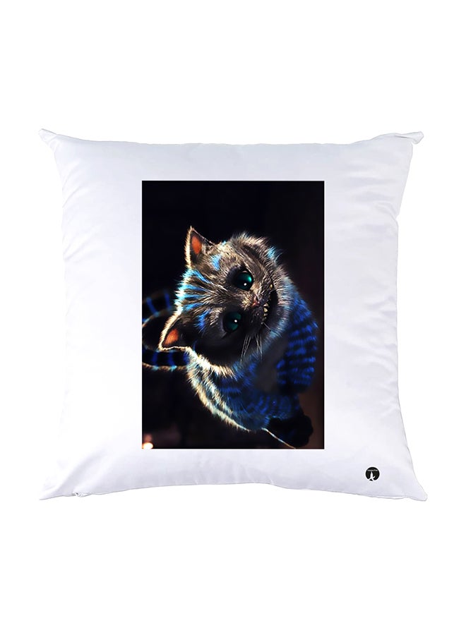 بي بي وسادة نوم مزينة بطبعات أبيض 30x30سم