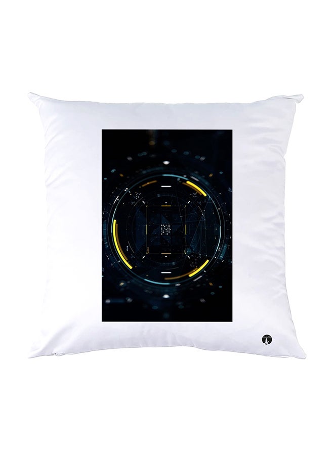 بي بي وسادة نوم مزينة بطبعات أبيض 30x30سم