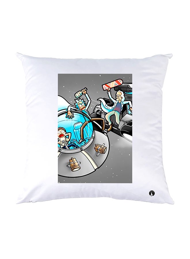 BP Printed Pillow White 30x30cm