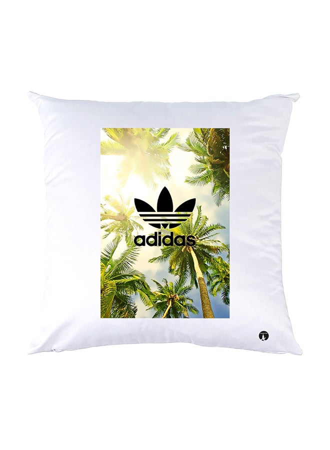 BP Printed Pillow White 30x30cm