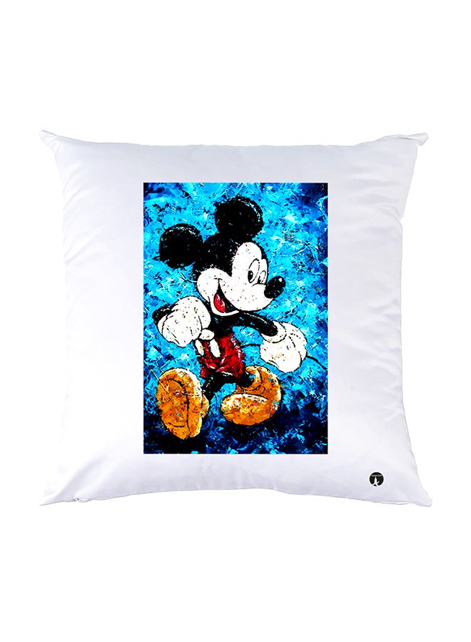 بي بي وسادة نوم مزينة بطبعات أبيض 30x30سم