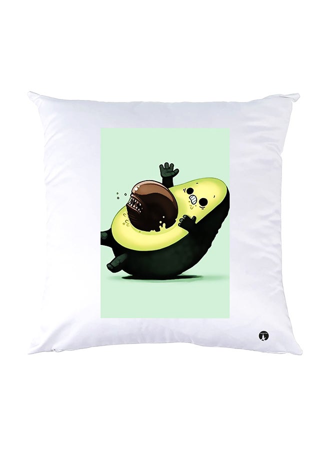 بي بي وسادة نوم مزينة بطبعات أبيض 30x30سم