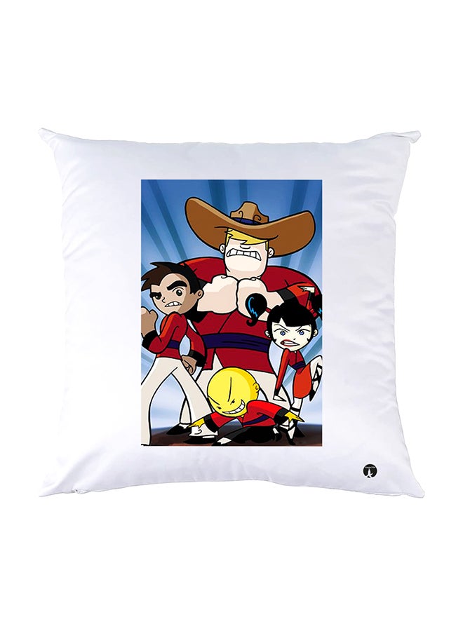 بي بي وسادة نوم مزينة بطبعات أبيض 30x30سم