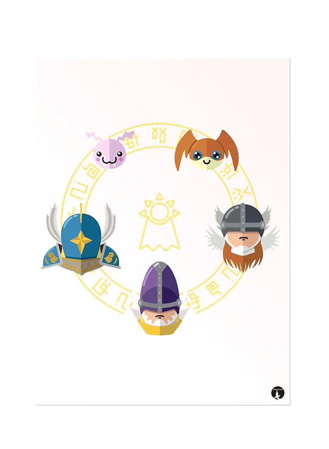 BP Printed Wall Sticker Multicolour 20cm