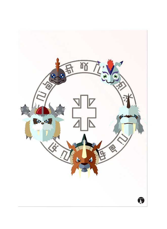 BP Printed Wall Sticker Multicolour 20cm