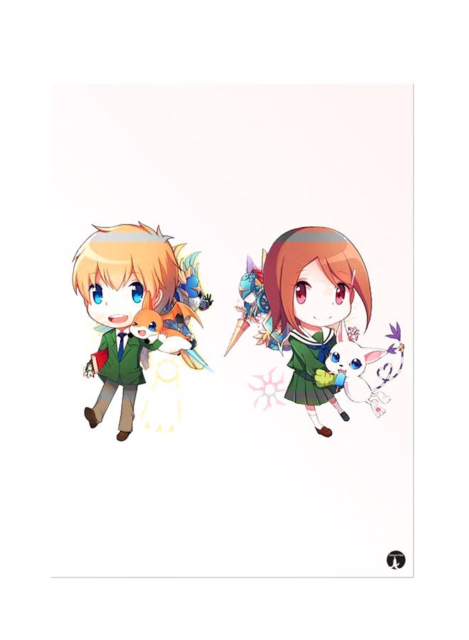 Printed Wall Sticker Multicolour 20cm