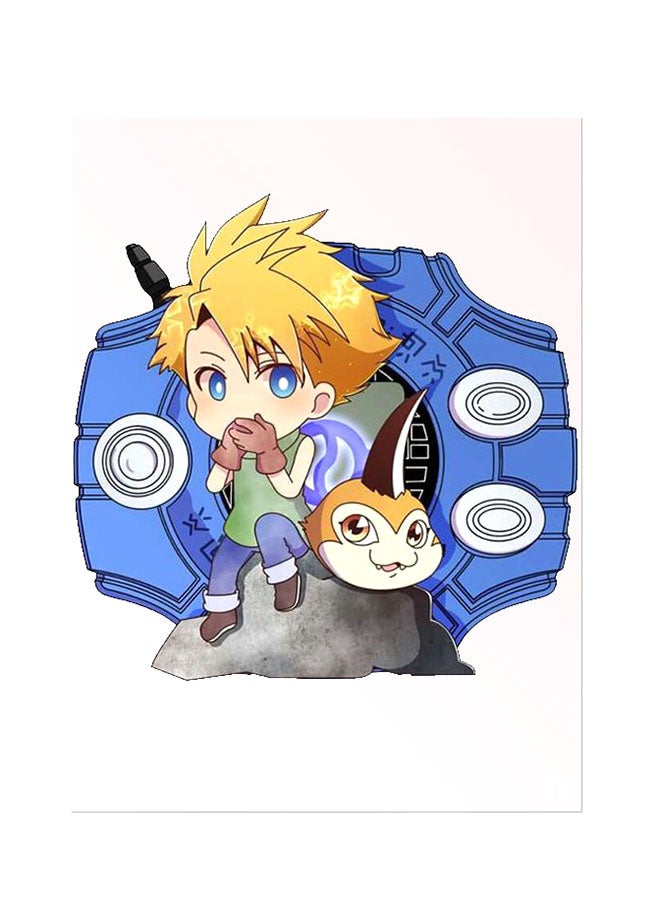 بي بي ملصق جداري مطبوع متعدد الألوان 20سم