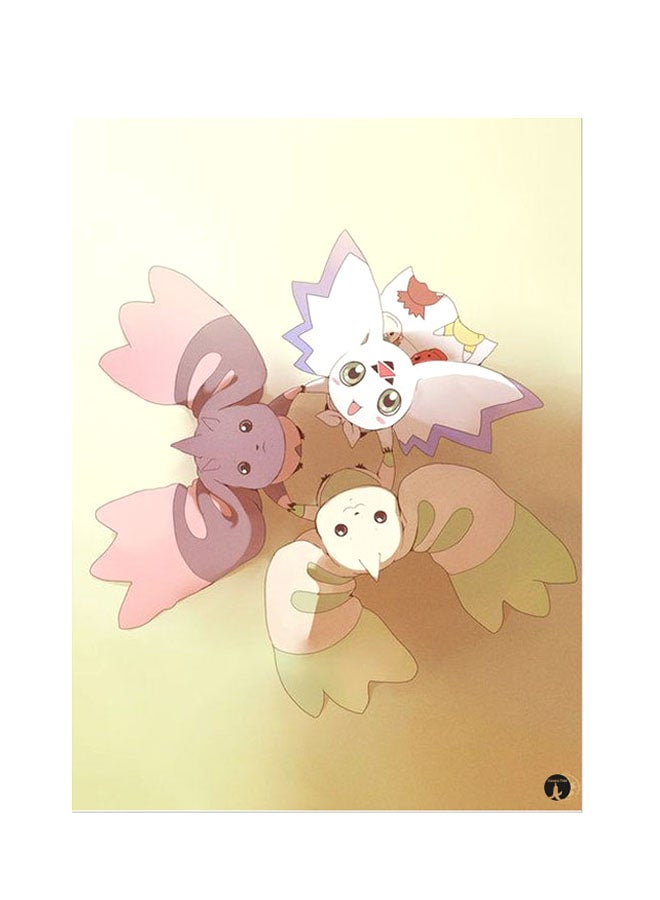 ملصق جداري مطبوع متعدد الألوان 20سم