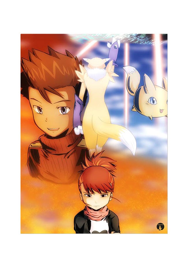 بي بي ملصق جداري مطبوع متعدد الألوان 20سم