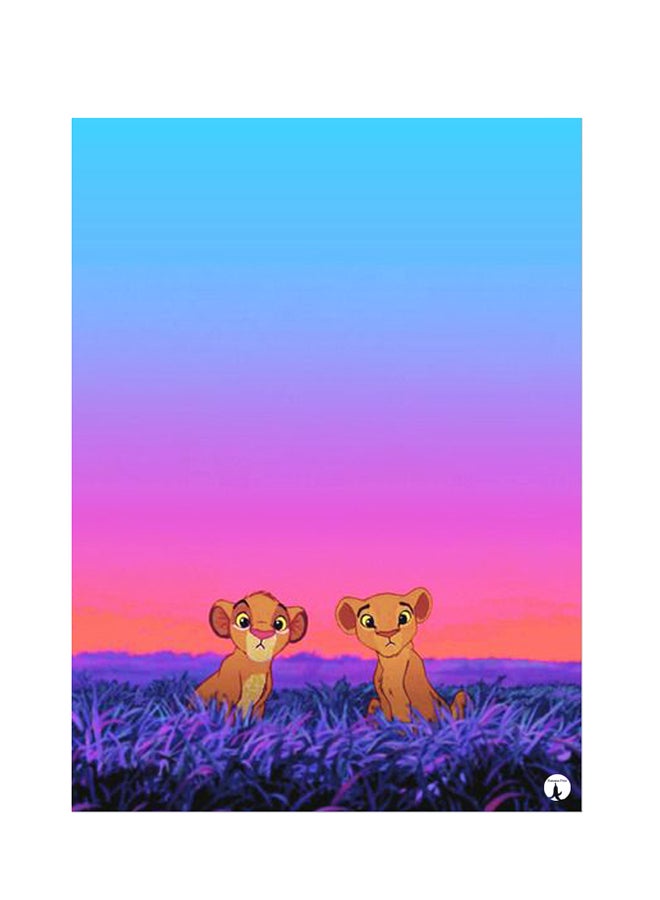 بي بي ملصق جداري مطبوع متعدد الألوان 20سم