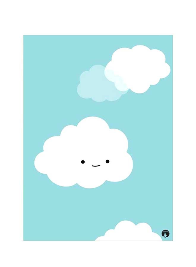 Printed Wall Sticker Multicolour 20cm