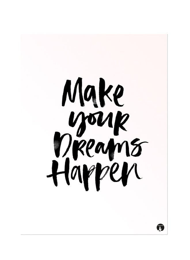 ملصق جداري مطبوع أسود 20سم