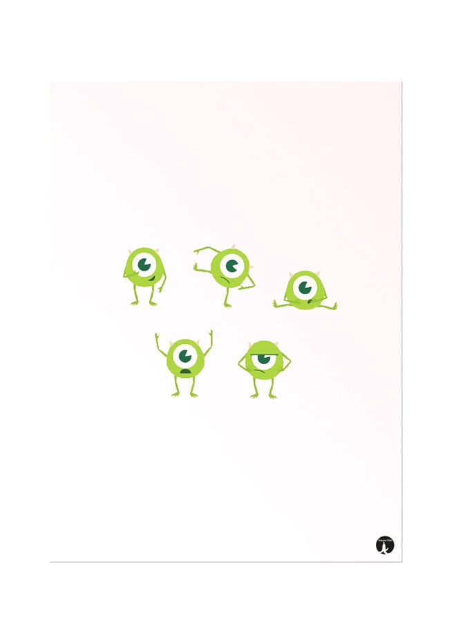 بي بي ملصق جداري مطبوع متعدد الألوان 20سم